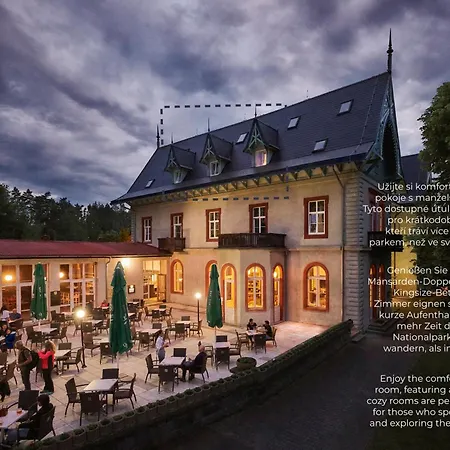 Hotel Mezni Louka Hřensko Zimmer foto